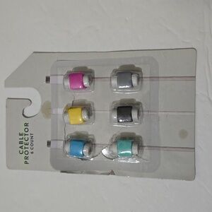 🦋 Cable Protector 6-Count Set - Multi-Color